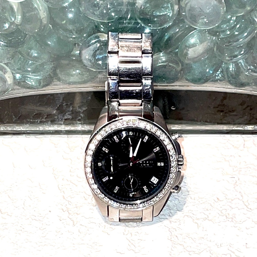 Fossil Waterproof Stainless Steel Watch w/ Crystal